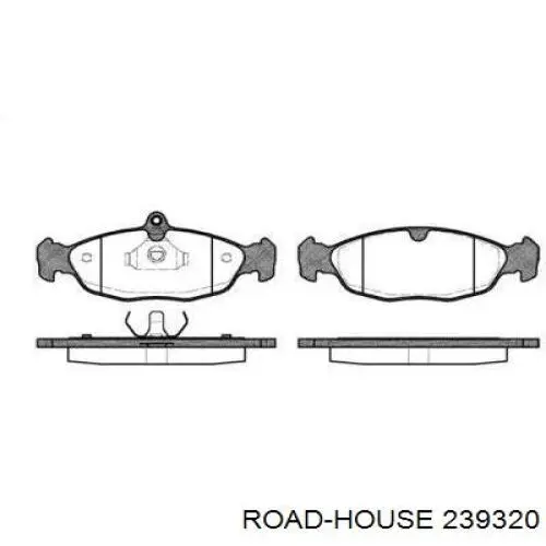 239320 Road House колодки гальмівні передні, дискові