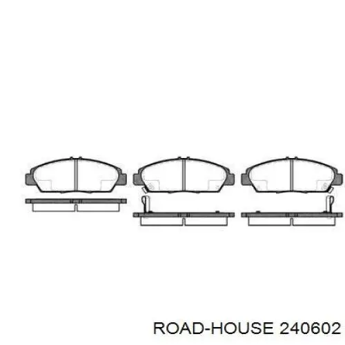 240602 Road House колодки гальмівні передні, дискові
