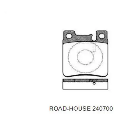 240700 Road House колодки гальмові задні, дискові