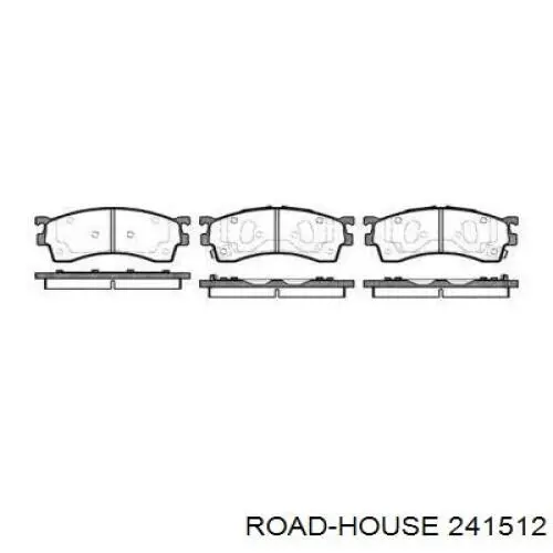 Колодки гальмівні передні, дискові 241512 Road House