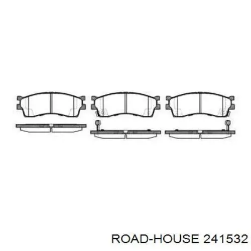 Колодки гальмівні передні, дискові 241532 Road House