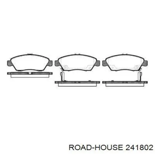 Колодки гальмівні передні, дискові 241802 Road House