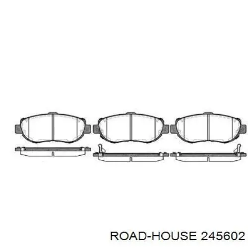 245602 Road House колодки гальмівні передні, дискові