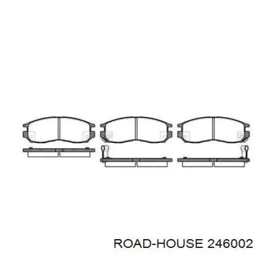 246002 Road House колодки гальмівні передні, дискові