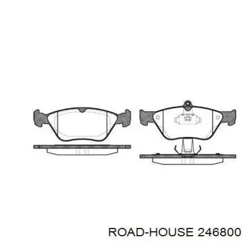 246800 Road House колодки гальмівні передні, дискові