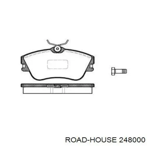 248000 Road House колодки гальмівні передні, дискові