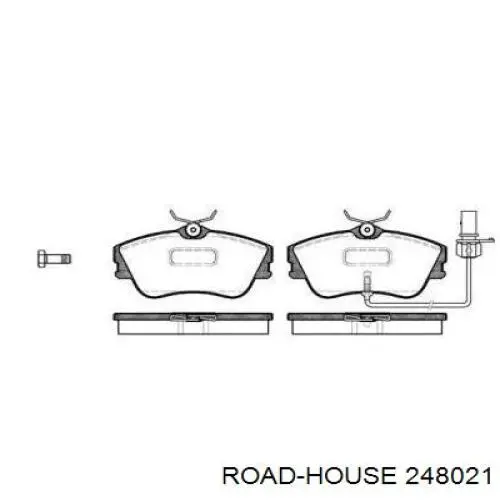 248021 Road House колодки гальмівні передні, дискові