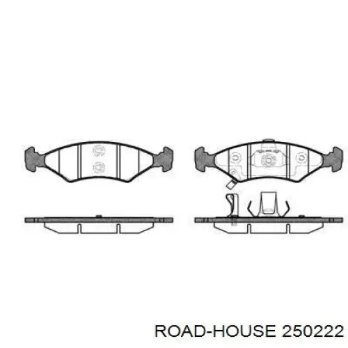 250222 Road House колодки гальмівні передні, дискові