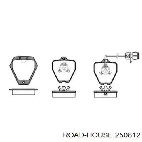 250812 Road House колодки гальмівні передні, дискові