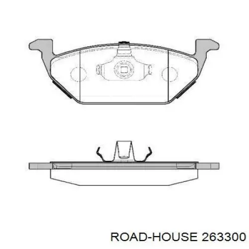 Колодки гальмівні передні, дискові 263300 Road House