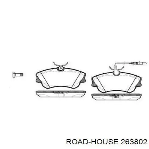 Колодки гальмівні передні, дискові 263802 Road House