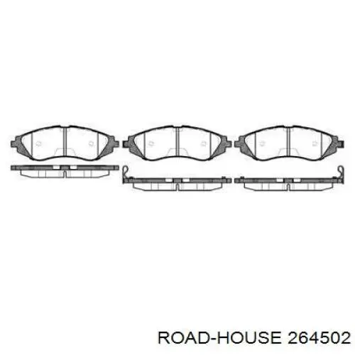 264502 Road House колодки гальмівні передні, дискові