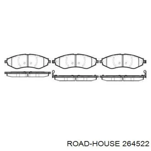 Колодки гальмівні передні, дискові 264522 Road House