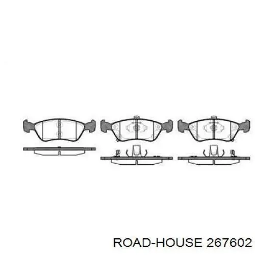 267602 Road House колодки гальмівні передні, дискові