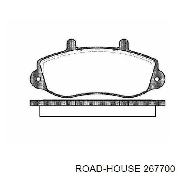 Колодки гальмівні передні, дискові 267700 Road House