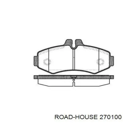 Колодки гальмівні передні, дискові 270100 Road House