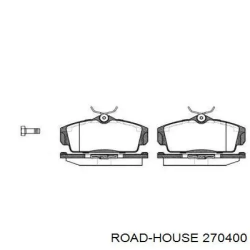 270400 Road House колодки гальмівні передні, дискові