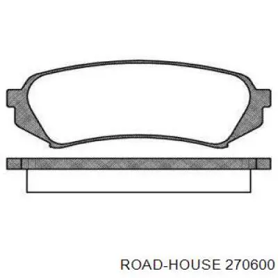 270600 Road House колодки гальмові задні, дискові