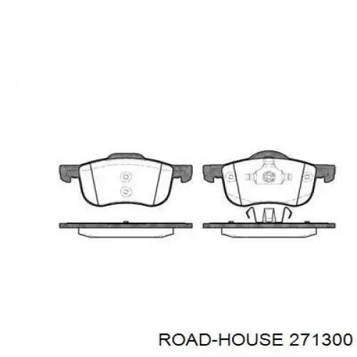 271300 Road House колодки гальмівні передні, дискові