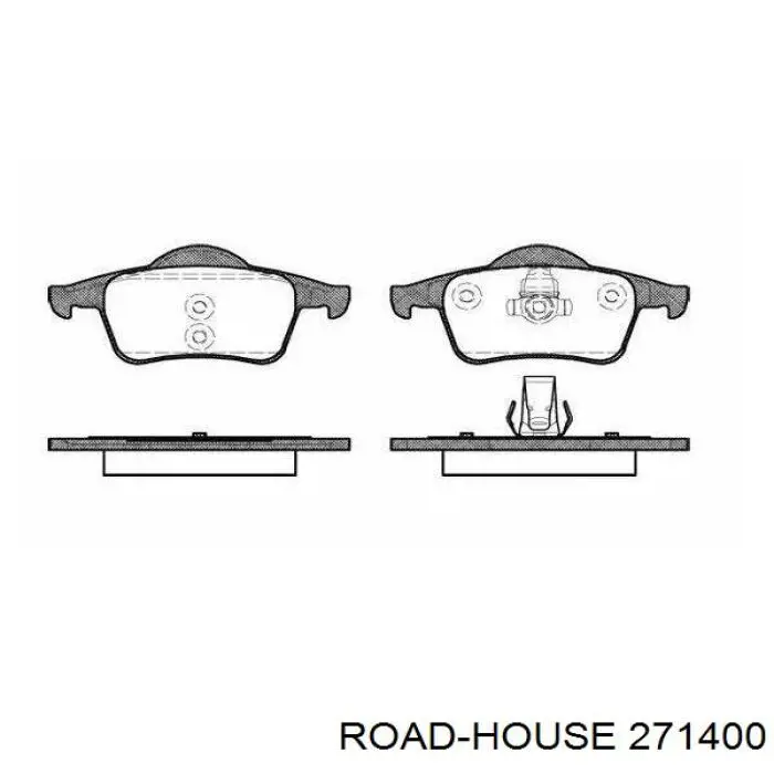 Колодки гальмові задні, дискові 271400 Road House