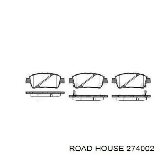 274002 Road House колодки гальмівні передні, дискові