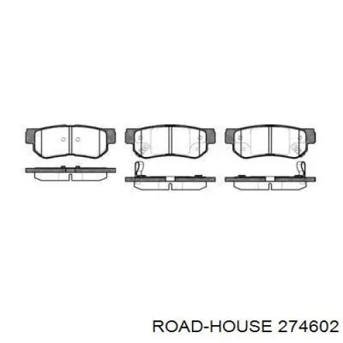 Колодки гальмові задні, дискові 274602 Road House