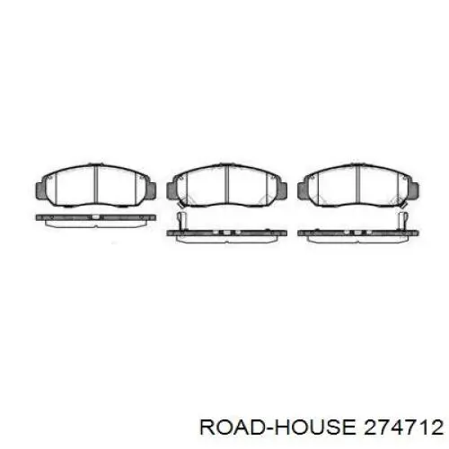 274712 Road House колодки гальмівні передні, дискові