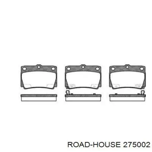 Колодки гальмові задні, дискові 275002 Road House