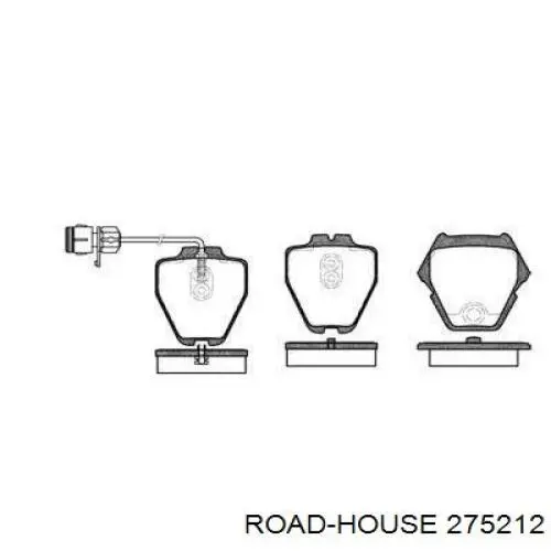 Колодки гальмівні передні, дискові 275212 Road House