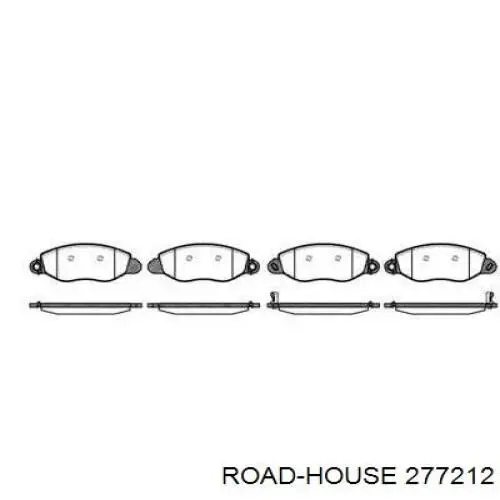 277212 Road House колодки гальмівні передні, дискові