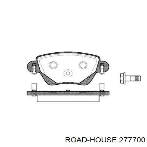 Колодки гальмові задні, дискові 277700 Road House