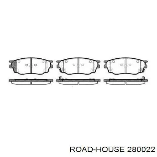 280022 Road House колодки гальмівні передні, дискові