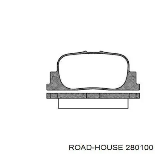 Колодки гальмові задні, дискові 280100 Road House