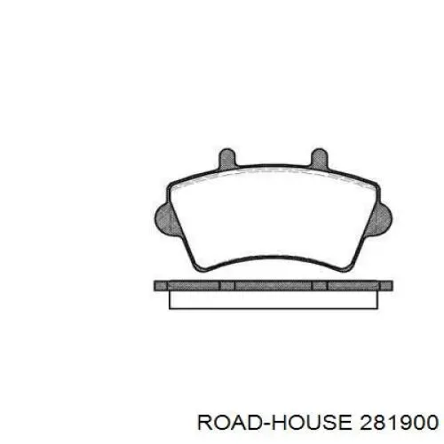 281900 Road House колодки гальмівні передні, дискові