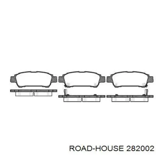 Колодки гальмові задні, дискові 282002 Road House