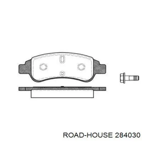 Колодки гальмівні передні, дискові 284030 Road House