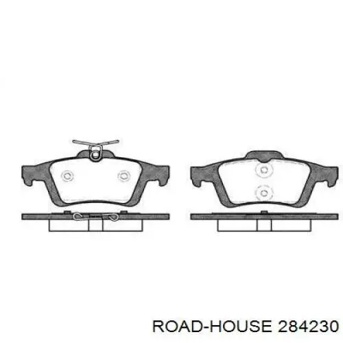 Колодки гальмові задні, дискові 284230 Road House