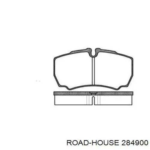 Колодки гальмові задні, дискові 284900 Road House