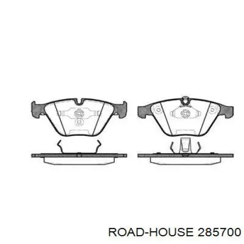 Колодки гальмівні передні, дискові 285700 Road House