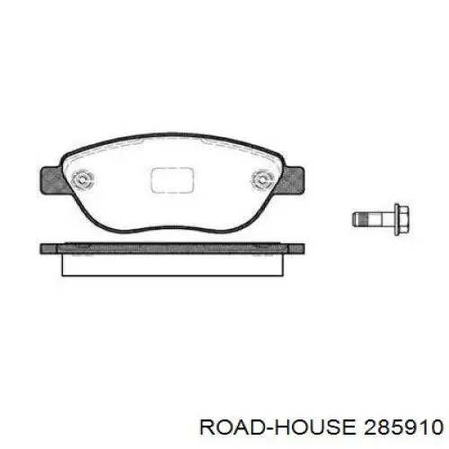 Колодки гальмівні передні, дискові 285910 Road House