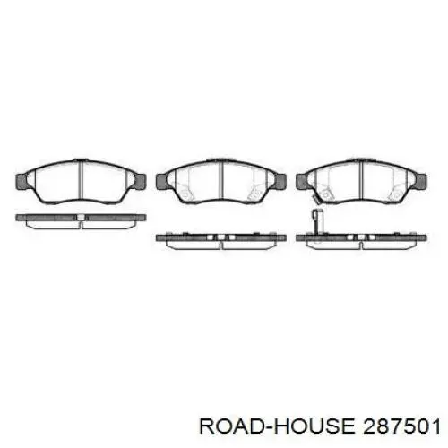287501 Road House колодки гальмівні передні, дискові