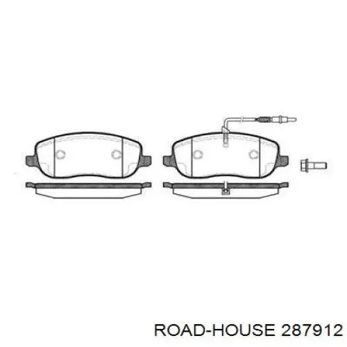 287912 Road House колодки гальмівні передні, дискові