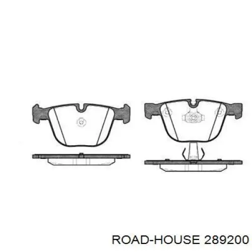 Колодки гальмові задні, дискові 289200 Road House