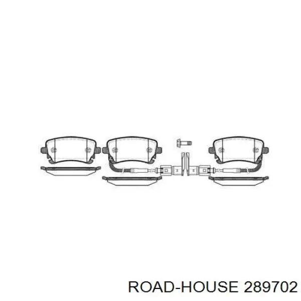 Колодки гальмові задні, дискові 289702 Road House