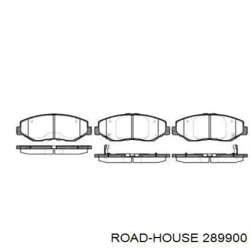 289900 Road House колодки гальмівні передні, дискові