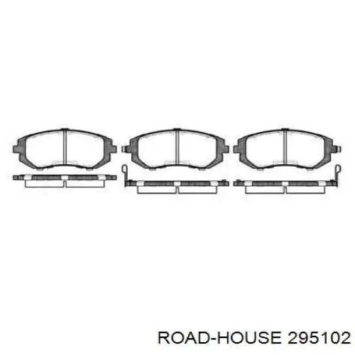 295102 Road House колодки гальмівні передні, дискові
