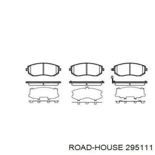 295111 Road House колодки гальмівні передні, дискові