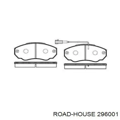 296001 Road House колодки гальмівні передні, дискові