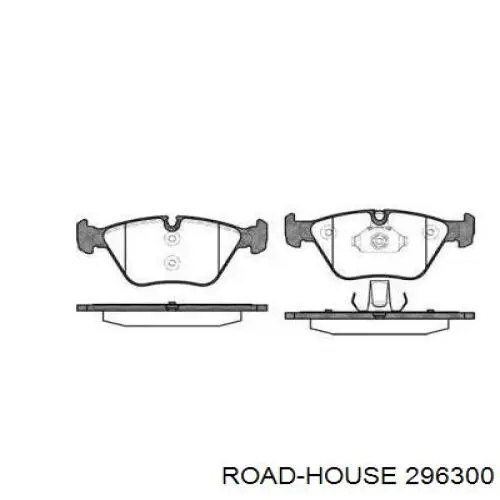 Колодки гальмівні передні, дискові 296300 Road House