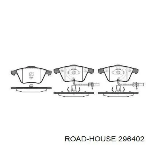 296402 Road House колодки гальмівні передні, дискові